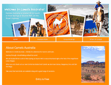 Tablet Screenshot of camels-australia.com.au